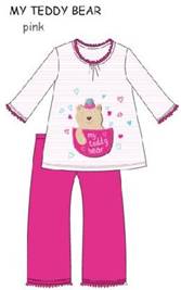 CORNETTE "MY TEDDY BEAR" (розовый) пижама для девочек 