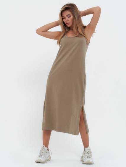 Платье женское uz300171 коричневый
