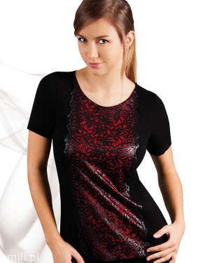 EMILI KOKKI футболка женская черно-красный